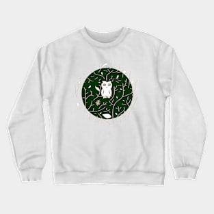 Forest with owl Crewneck Sweatshirt